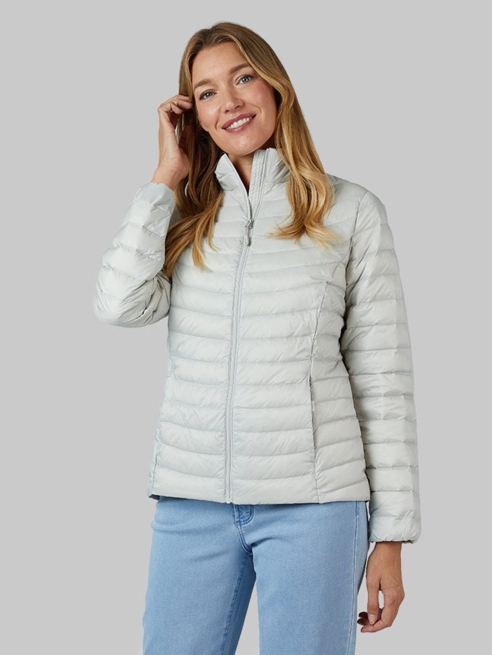 Ivory Packable Down Jacket - Women's Lightweight Puffer